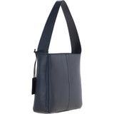 Ashwood Real Leather Hobo Shoulder Bag Cotswold Navy: 64202