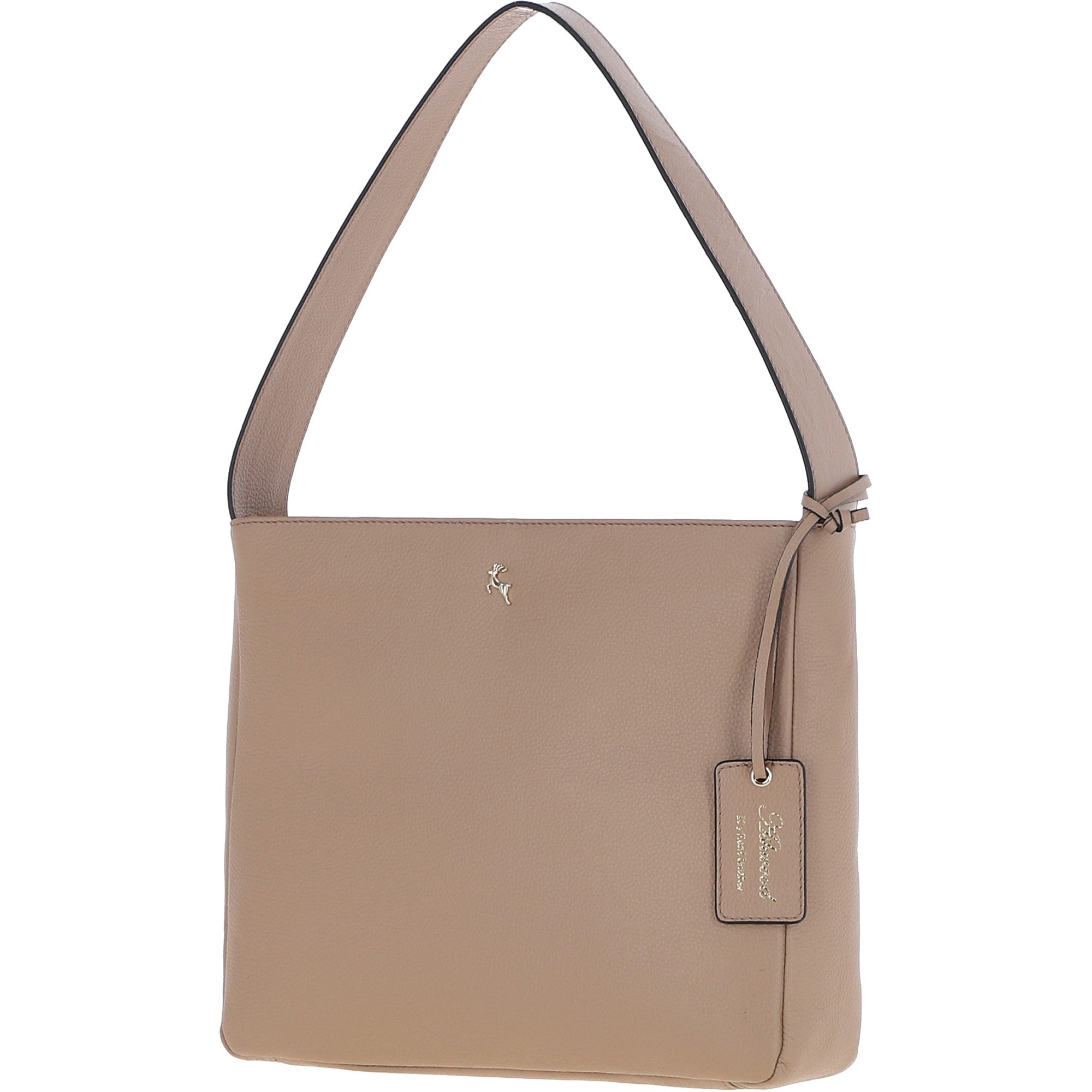 Ashwood Real Leather Hobo Shoulder Bag Parafin: 64202