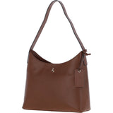 Ashwood Real Leather Hobo Shoulder Bag 2 Tone Tan: 64203