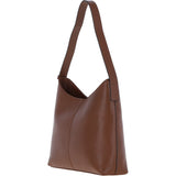 Ashwood Real Leather Hobo Shoulder Bag 2 Tone Tan: 64203