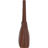 Ashwood Real Leather Hobo Shoulder Bag 2 Tone Tan: 64203