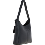 Ashwood Real Leather Hobo Shoulder Bag Black: 64203