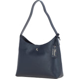 Ashwood Real Leather Hobo Shoulder Bag Cotswold Navy: 64203