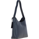 Ashwood Real Leather Hobo Shoulder Bag Cotswold Navy: 64203