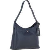 Ashwood Real Leather Hobo Shoulder Bag Cotswold Navy: 64203