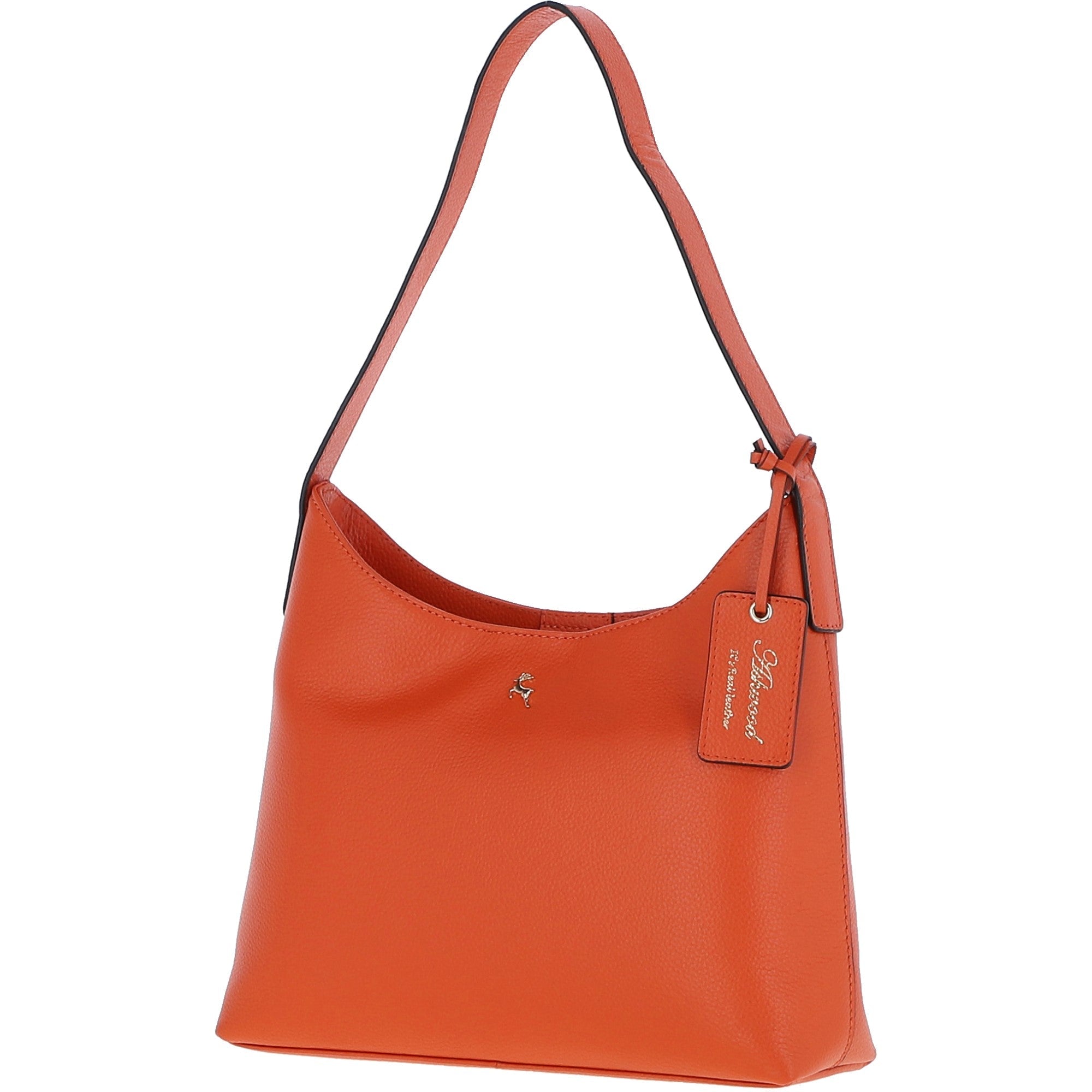 Ashwood Real Leather Hobo Shoulder Bag Mandarin: 64203