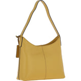 Ashwood Real Leather Hobo Shoulder Bag Ochre Yellow: 64203