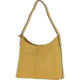Ashwood Real Leather Hobo Shoulder Bag Ochre Yellow: 64203