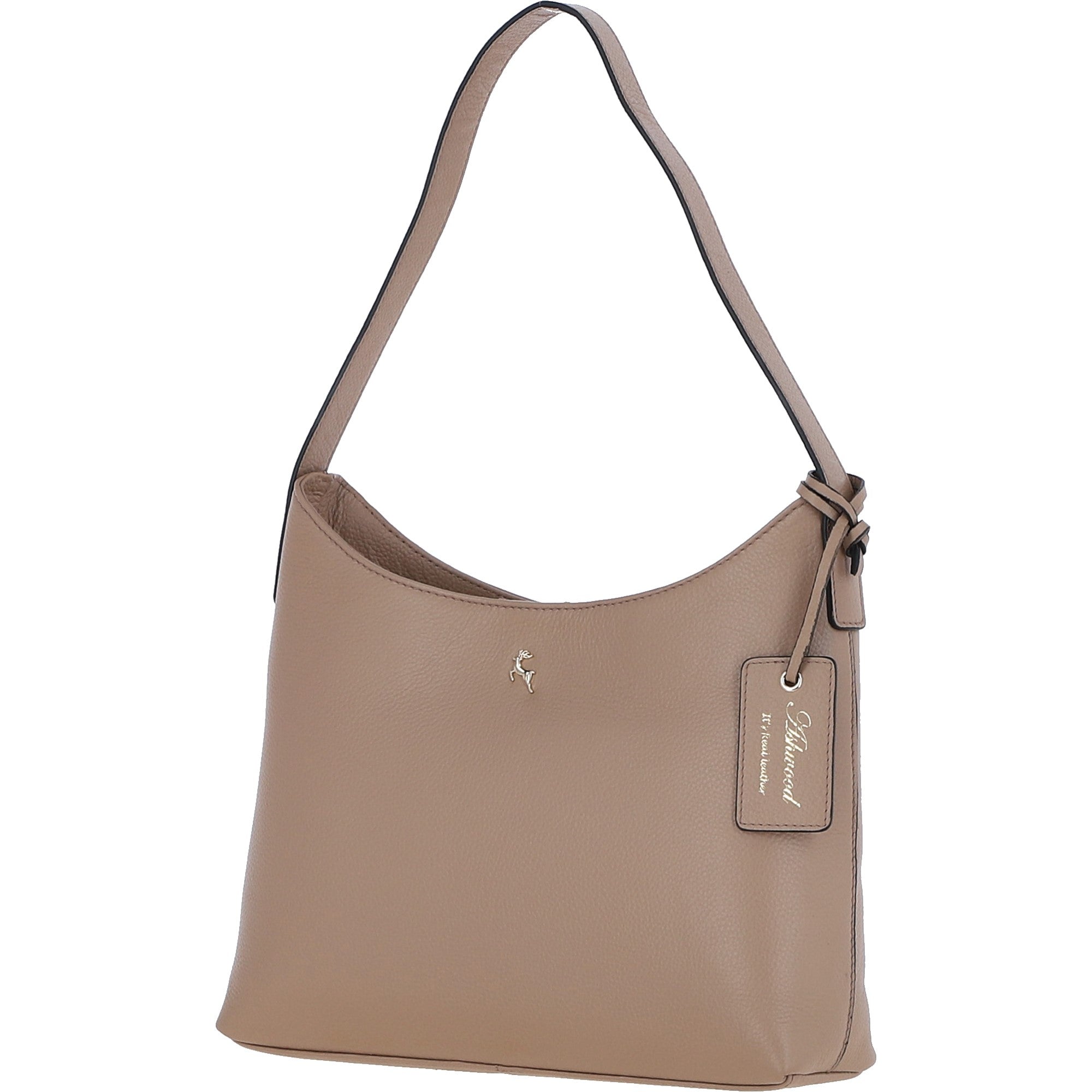 Ashwood Real Leather Hobo Shoulder Bag Parafin: 64203