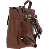 Ashwood Real Leather Flapover Backpack 2 Tone Tan: 64257
