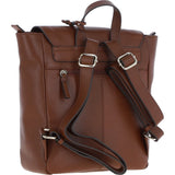 Ashwood Real Leather Flapover Backpack 2 Tone Tan: 64257