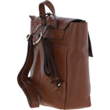 Ashwood Real Leather Flapover Backpack 2 Tone Tan: 64257
