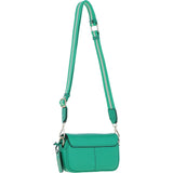 Ashwood Real Leather Flapover Crossbody Bag Gumdrop Green: 64295