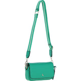 Ashwood Real Leather Flapover Crossbody Bag Gumdrop Green: 64295