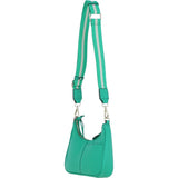 Ashwood Real Leather Crossbody Bag with Webbing Strap Gumdrop Green: 64296