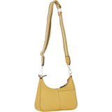 Ashwood Real Leather Crossbody Bag with Webbing Strap Ochre Yellow: 64296