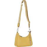 Ashwood Real Leather Crossbody Bag with Webbing Strap Ochre Yellow: 64296