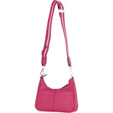 Ashwood Real Leather Crossbody Bag with Webbing Strap Raspberry Sorbet: 64296
