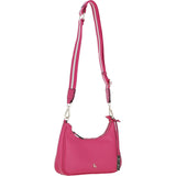 Ashwood Real Leather Crossbody Bag with Webbing Strap Raspberry Sorbet: 64296