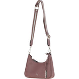Ashwood Real Leather Crossbody Bag with Webbing Strap Rose: 64296