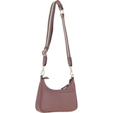 Ashwood Real Leather Crossbody Bag with Webbing Strap Rose: 64296