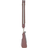 Ashwood Real Leather Crossbody Bag with Webbing Strap Rose: 64296