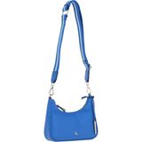 Ashwood Real Leather Crossbody Bag with Webbing Strap Sodalite Blue: 64296