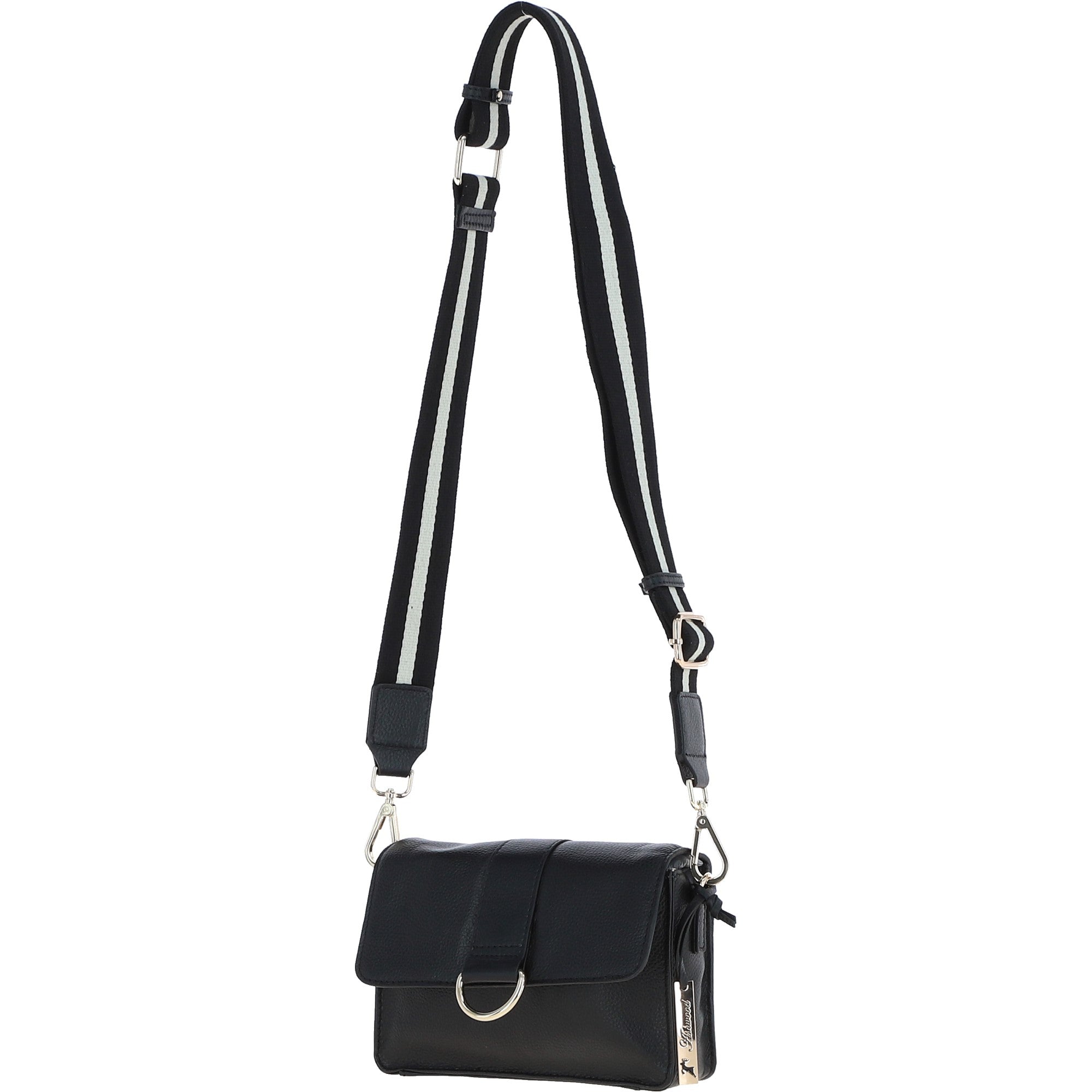 Ashwood Real Leather Small Crossbody Bag Black: 64297