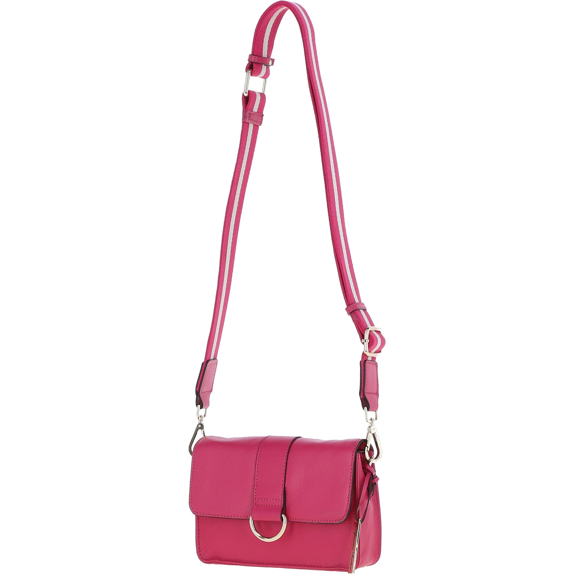Ashwood Real Leather Small Crossbody Bag Raspberry Sorbet: 64297