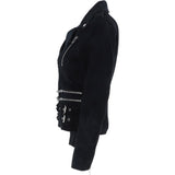 Split Suede Biker Jacket Navy: 705 SUEDE