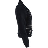 Split Suede Biker Jacket Navy: 705 SUEDE