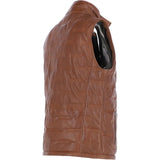 Trapper Men’s Leather Vest Cognac: 7956-vest