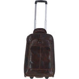 Cabin size Columbian Leather Weekend Trolley Brown : 8148
