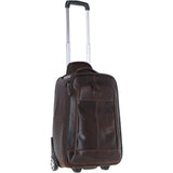 Cabin size Columbian Leather Weekend Trolley Brown : 8148