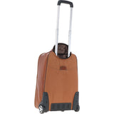 Cabin size Columbian Leather Weekend Trolley Tan : 8148