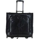 Ashwood Leather Wheeled Suit Carrier Black : 89149