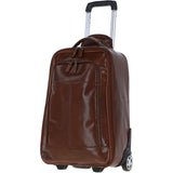 Vegetable Tanned Leather Luggage Cabin Trolley Chestnut : 89150