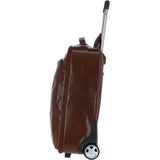 Vegetable Tanned Leather Luggage Cabin Trolley Chestnut : 89150