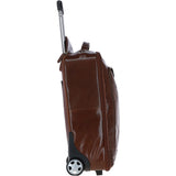 Vegetable Tanned Leather Luggage Cabin Trolley Chestnut : 89150