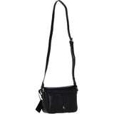 Ashwood Crocodile Print Cross Body Bag Black/croc: C-50 Croc