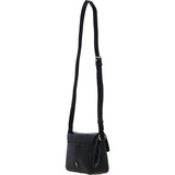 Ashwood Crocodile Print Cross Body Bag Black/croc: C-50 Croc