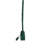 Ashwood Crocodile Print Cross Body Bag Green/croc: C-50 Croc