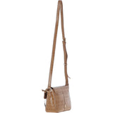 Ashwood Crocodile Print Cross Body Bag Tan/croc: C-50 Croc