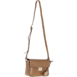 Ashwood Crocodile Print Cross Body Bag Tan/croc: C-50 Croc