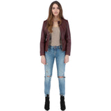 Ashwood Leather Jacket Burgandy: AWL-281