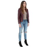 Ashwood Leather Jacket Burgandy: AWL-281
