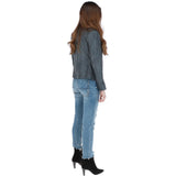 Ashwood Leather Jacket Grey: AWL-281