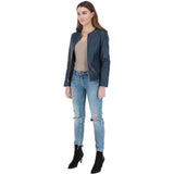 Ashwood Leather Jacket Navy: AWL-281