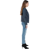 Ashwood Leather Jacket Navy: AWL-281