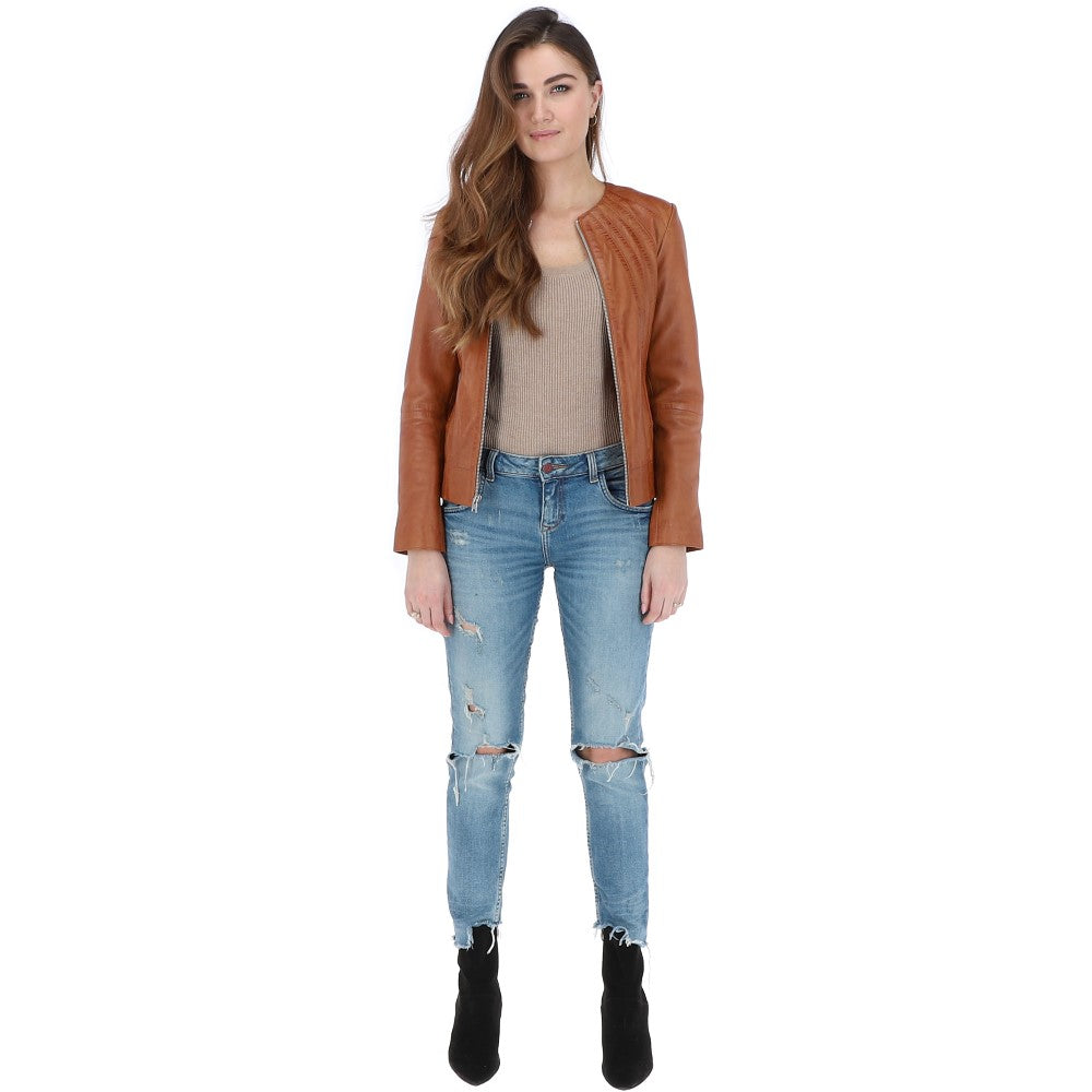 Ashwood Leather Jacket Tan: AWL-281